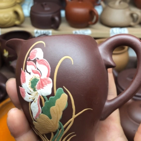 茶壶紫砂紫泥公道杯200豪升左右