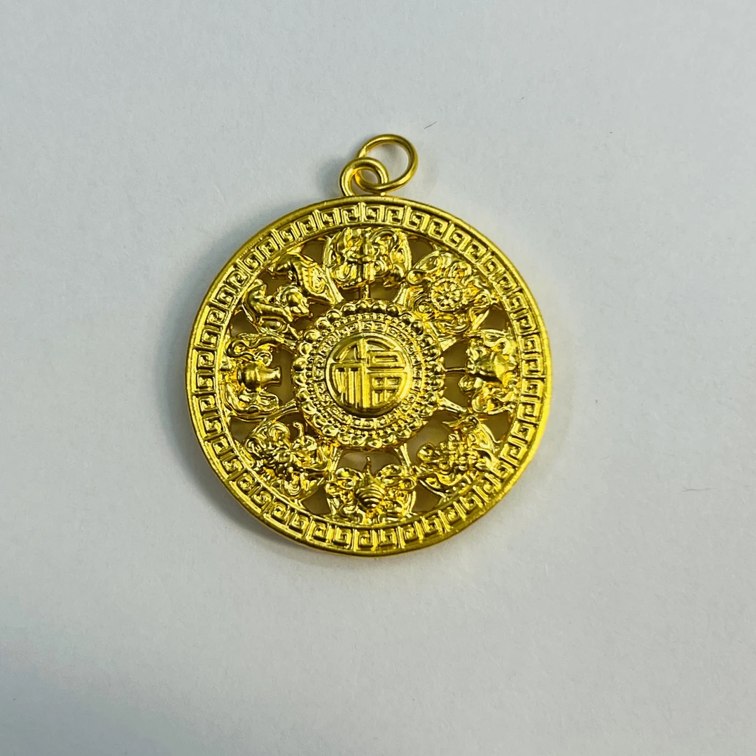 足金999卡28罗盘黄金首饰DP2844-01280