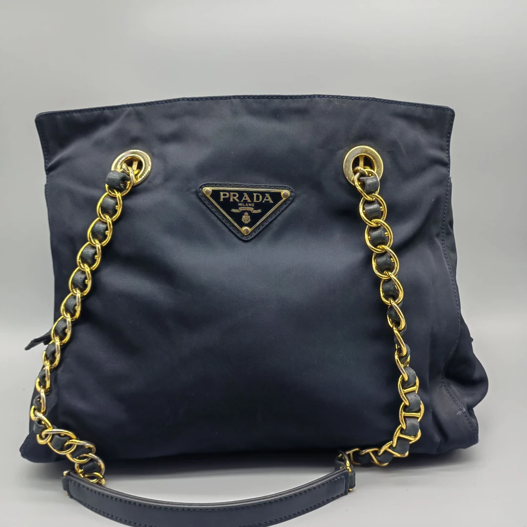 95新 Prada/普拉达 黑色单肩包 1664 0082