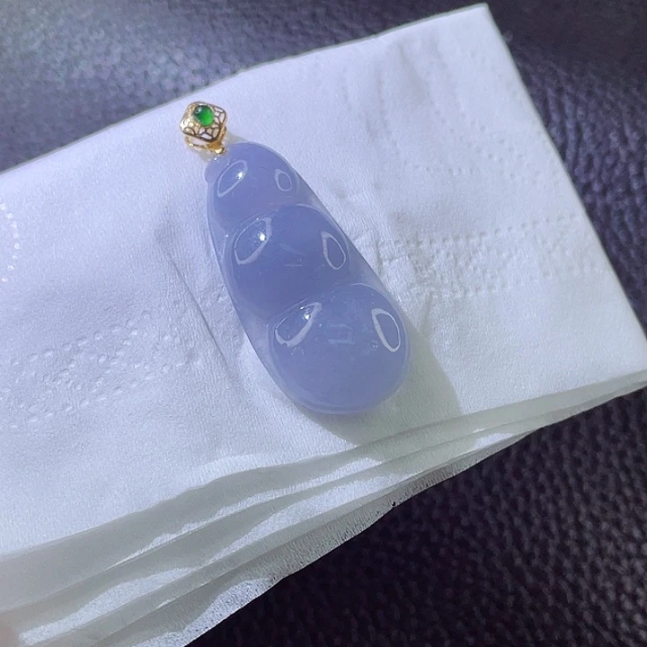 定制翡翠18K金镶嵌翡翠