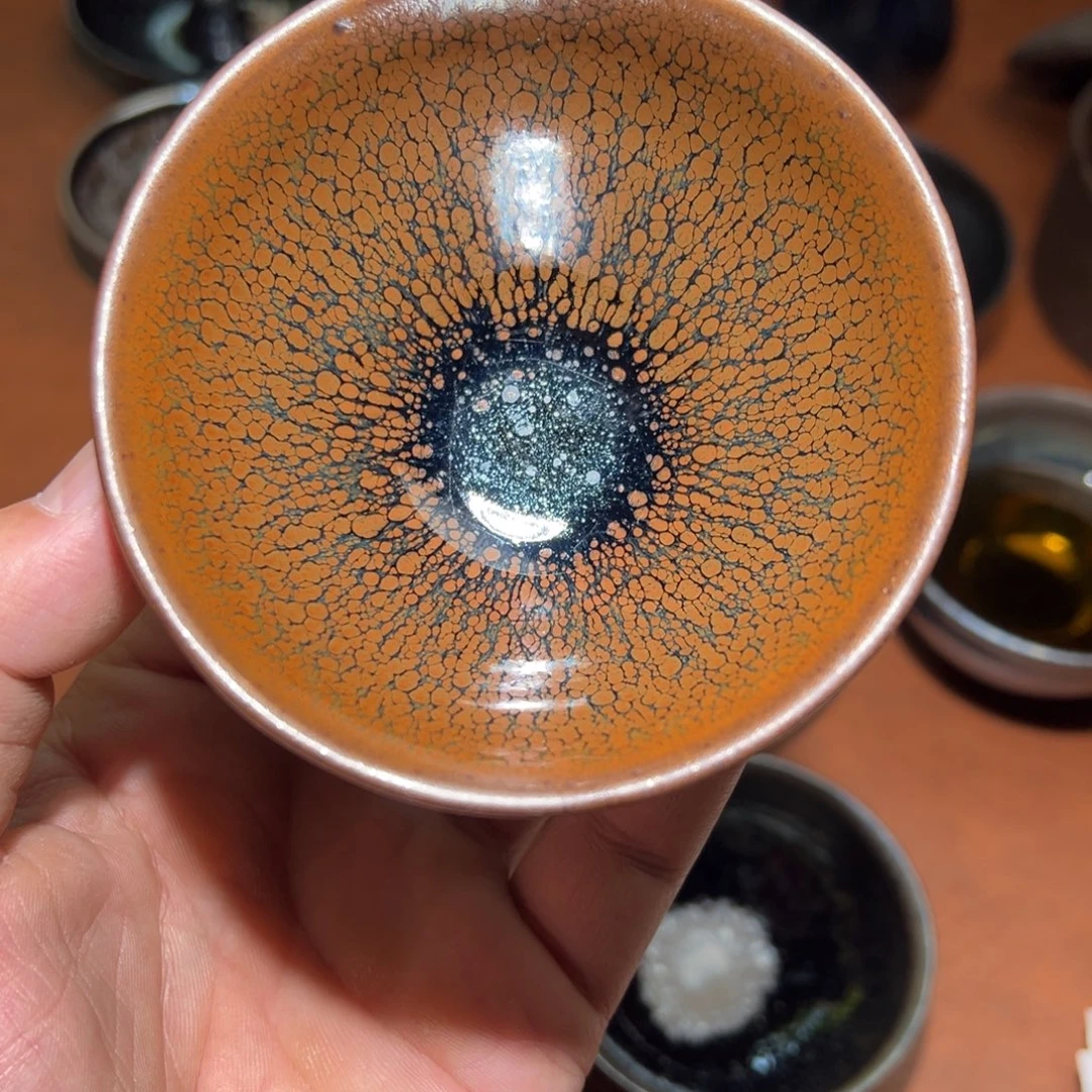 茶盏柴烧主人杯建窑建盏茶盏