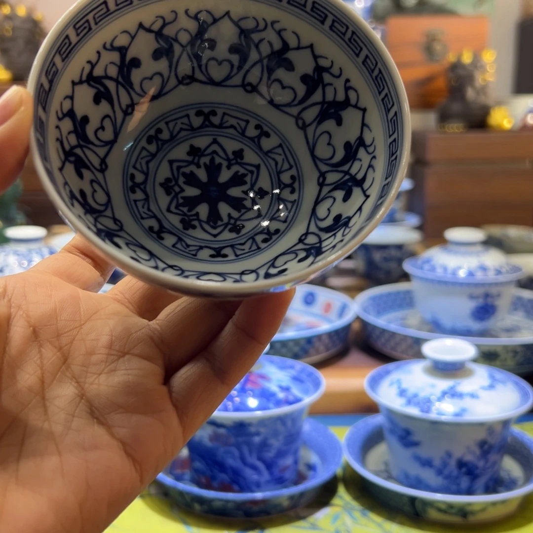 大**怪景德镇陶瓷宝相纹主人杯