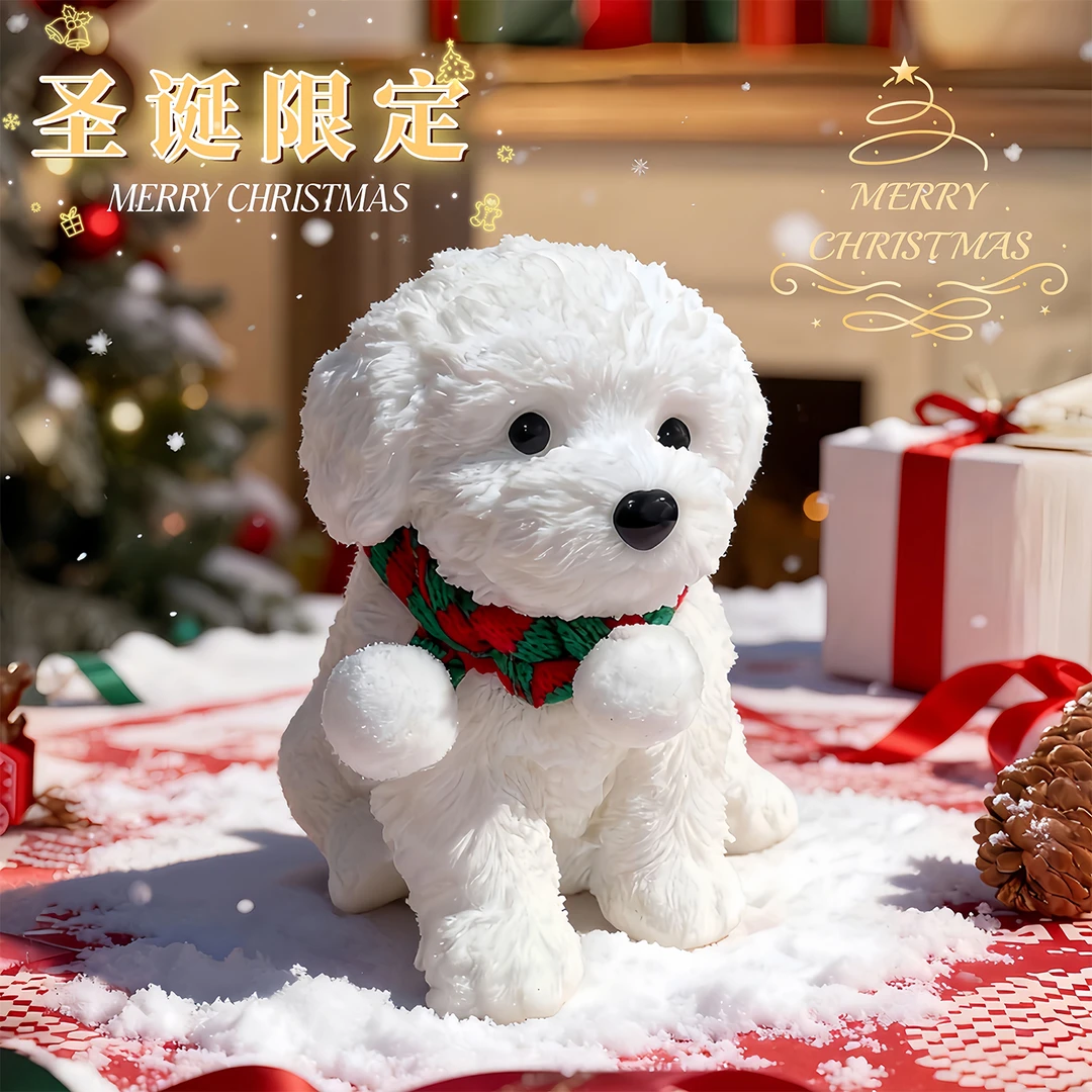 【硅胶小狗泰迪比熊】大号仿真泰迪狗捏捏乐可爱萌宠摆件解压玩具