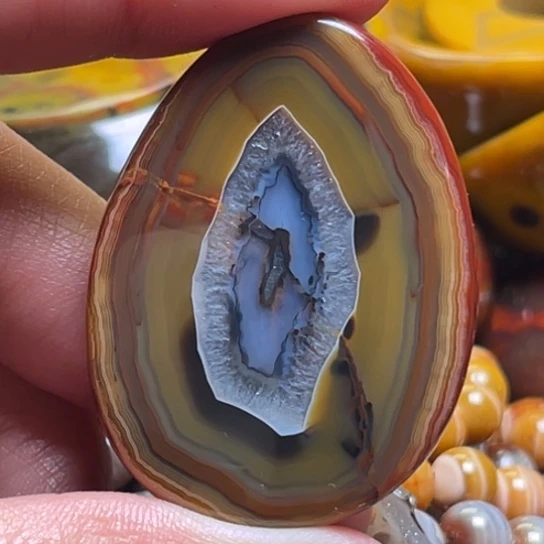 玛瑙/玉髓未镶嵌吊坠