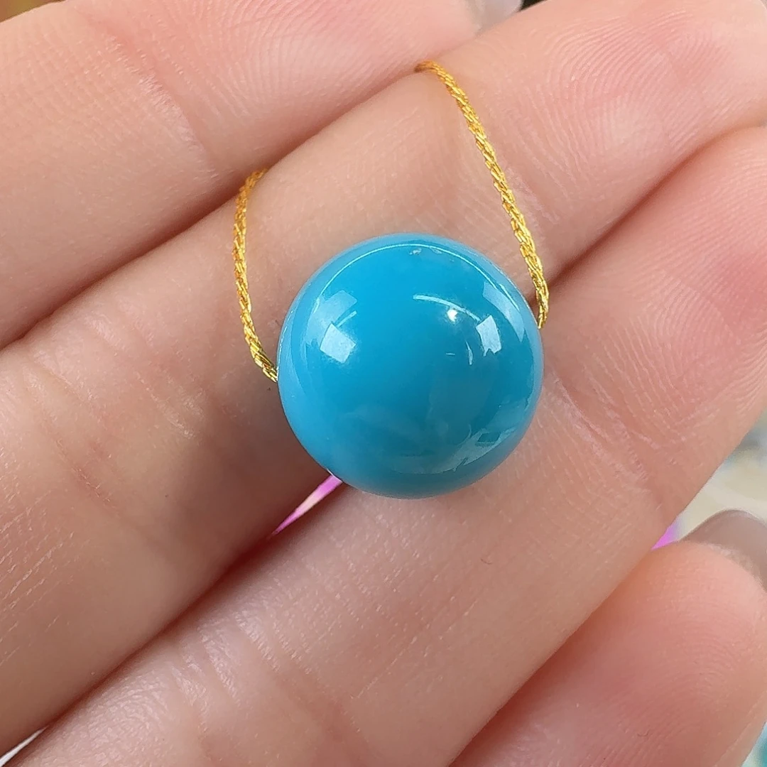 绿松石未镶嵌珠宝奇石12mm+