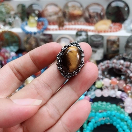 银S925镶嵌手链烟晶