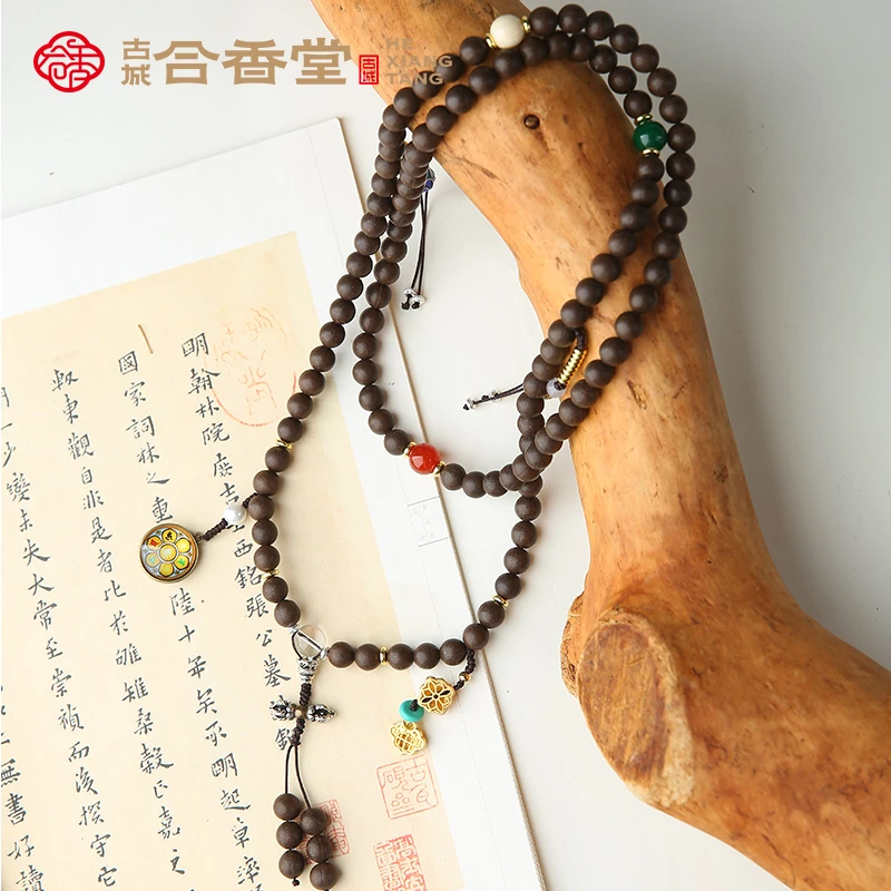 晋小非HBGC【香暖博山七宝梵光】（108子）圆珠  合香珠