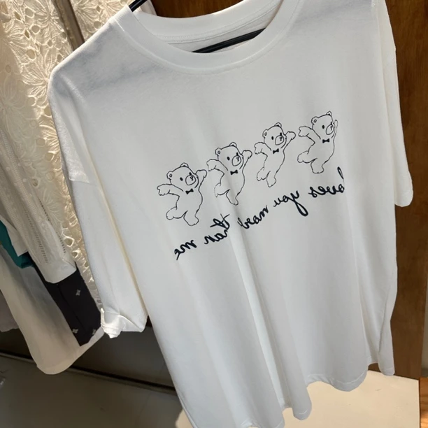 【ian】四只熊 100棉table短袖女式T恤