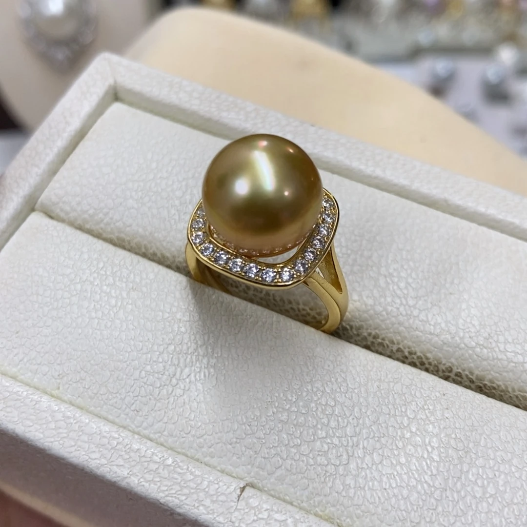 银S925镶嵌戒圈海水珍珠，链接13