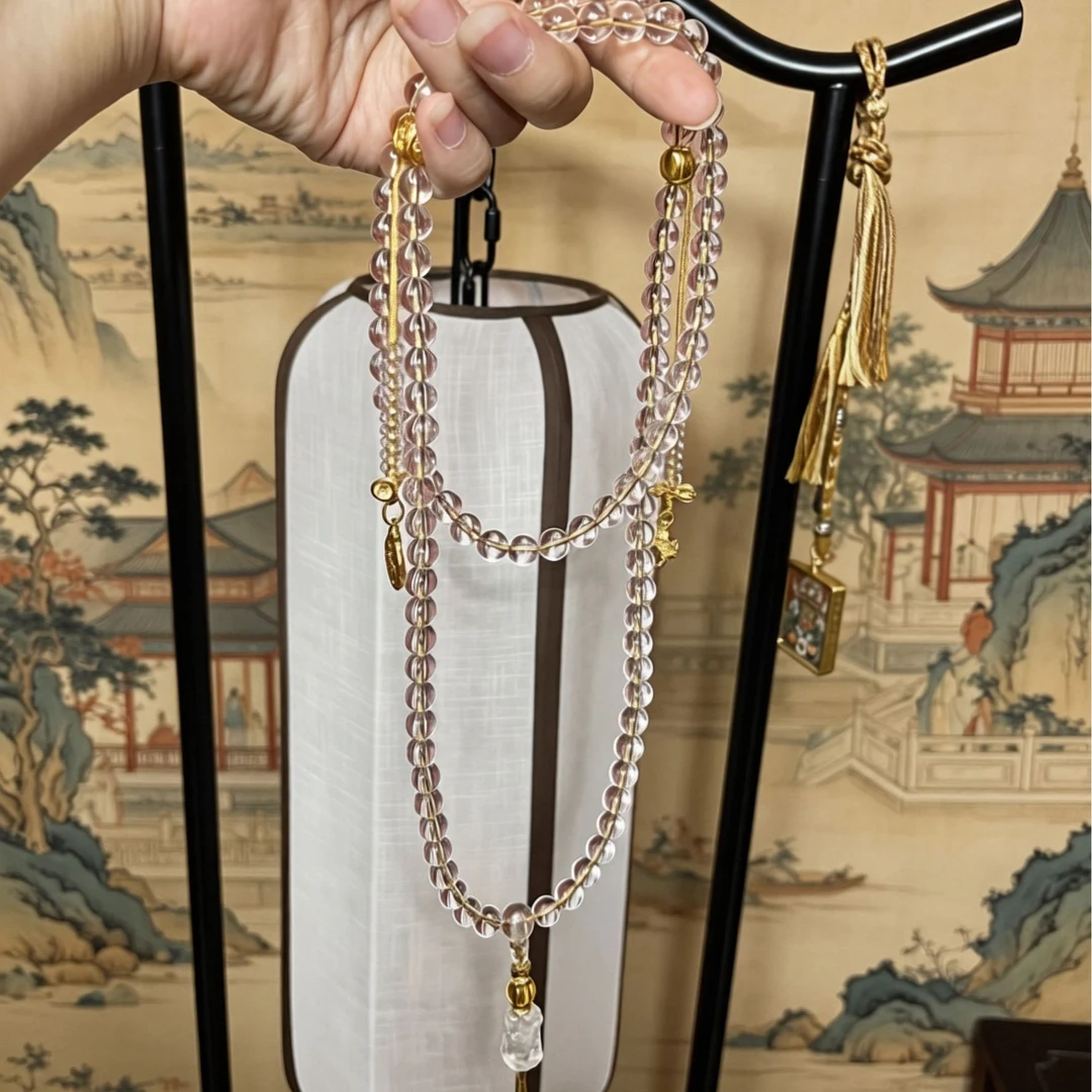 宇(双A纯净)8M白水108项链(扶摇)