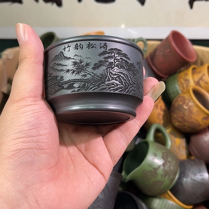 茶杯紫砂全手工紫砂主人杯