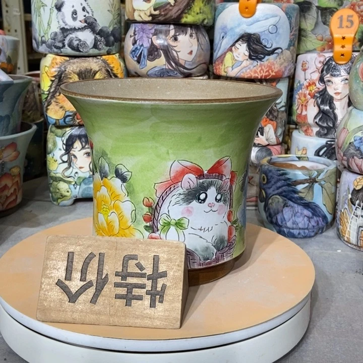 红陶景德镇艺术手绘作品