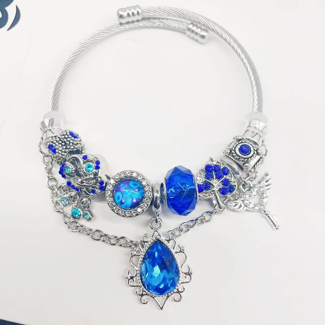 （直播新粉成品体验）克莱茵蓝色3手工合金DIY串珠特价款