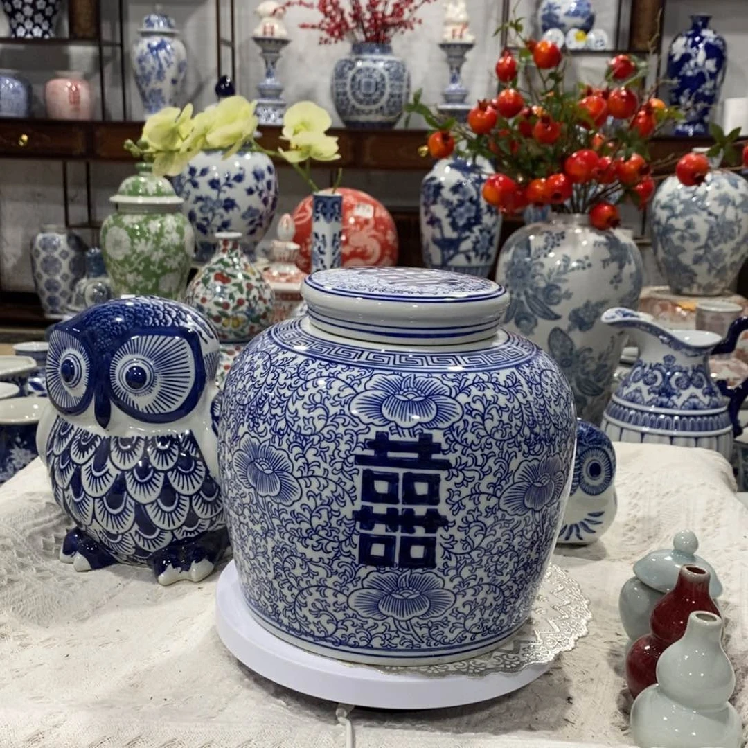 【闪购商品】摆件双喜罐摆件……