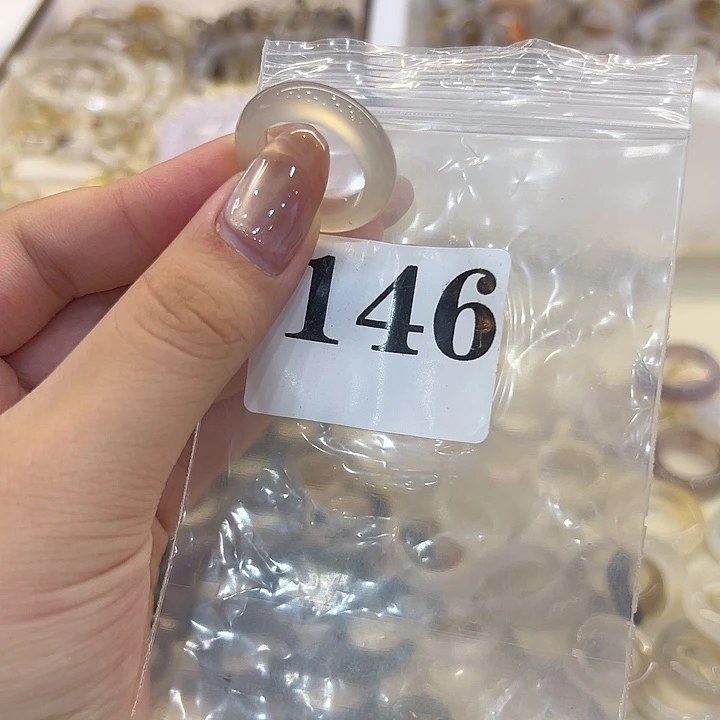 玛瑙/玉髓戒指合金146港15