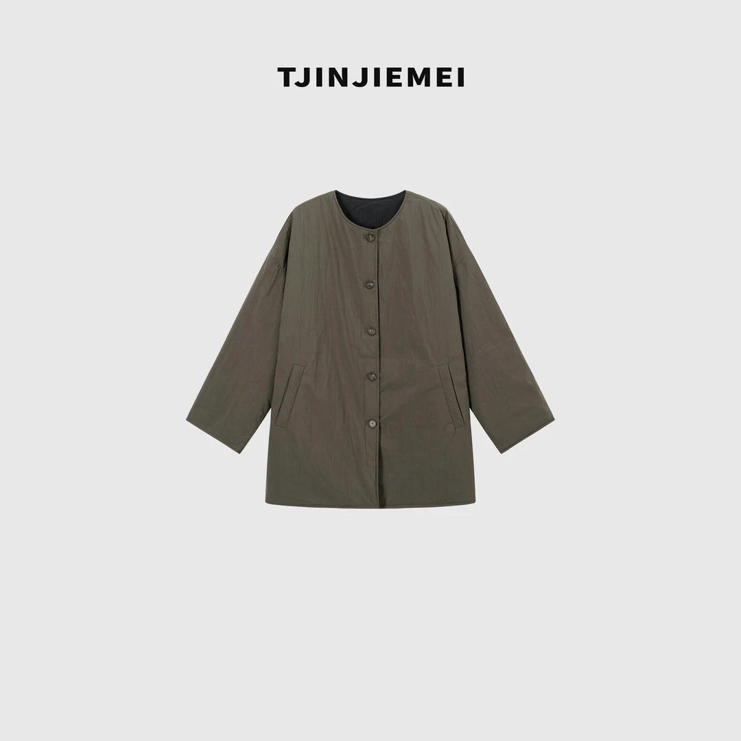 T井姐妹【轻松】设计感气质短款棉服外套MF2509-0022081