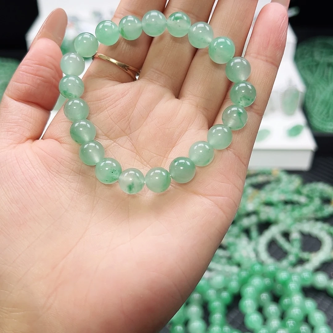 石英质玉（非洲翠）未镶嵌手链