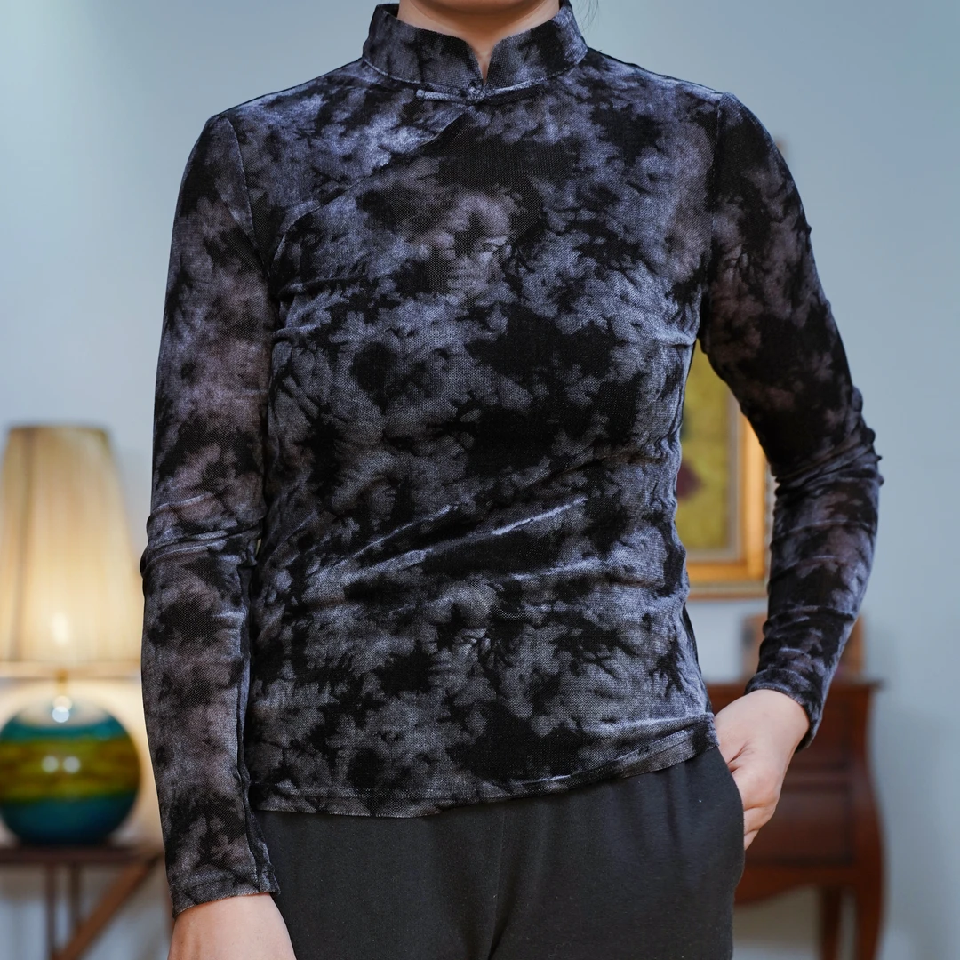 『遇见』复古中式国风新中式气质百搭打底衫-P4T6407