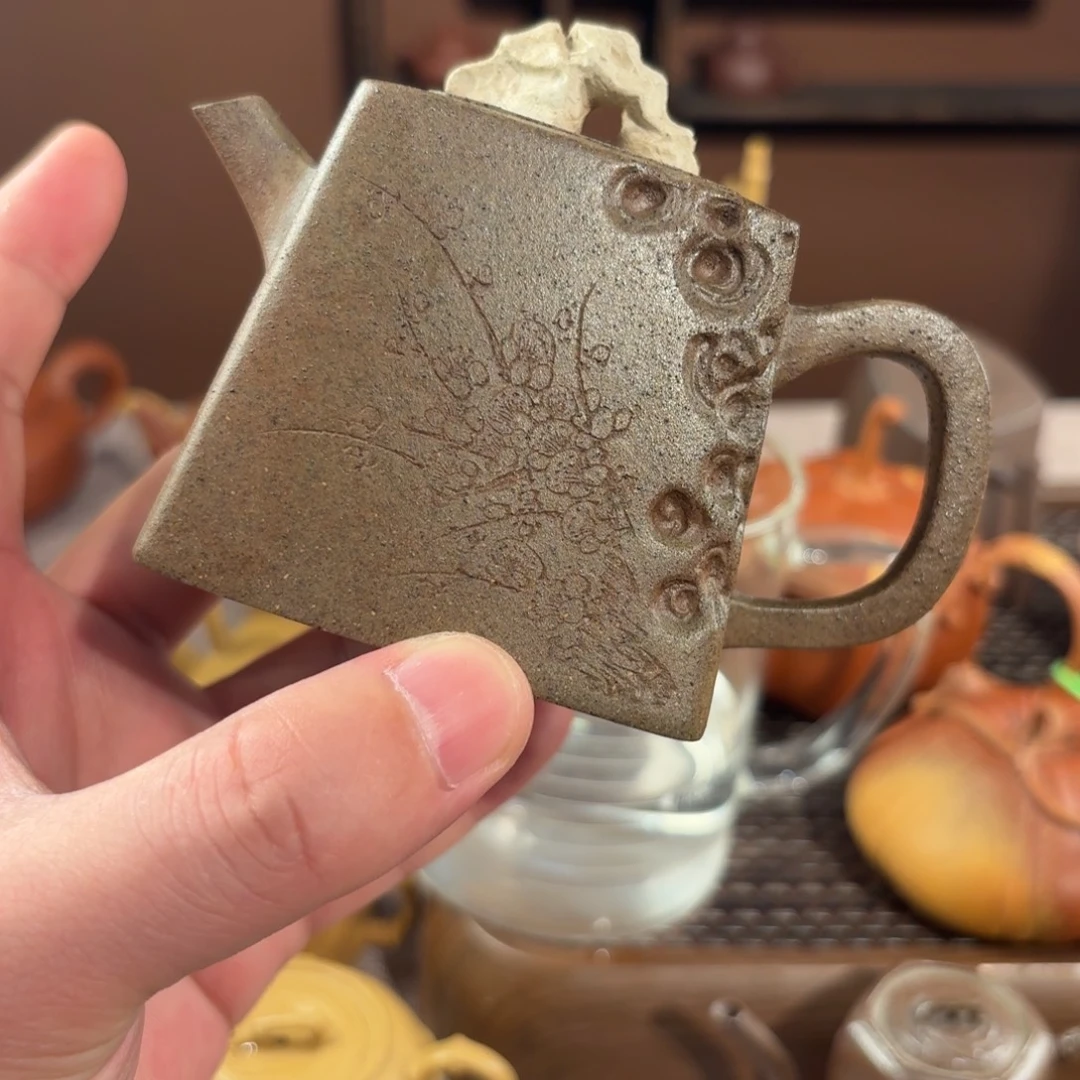 茶壶紫砂柴烧石趣