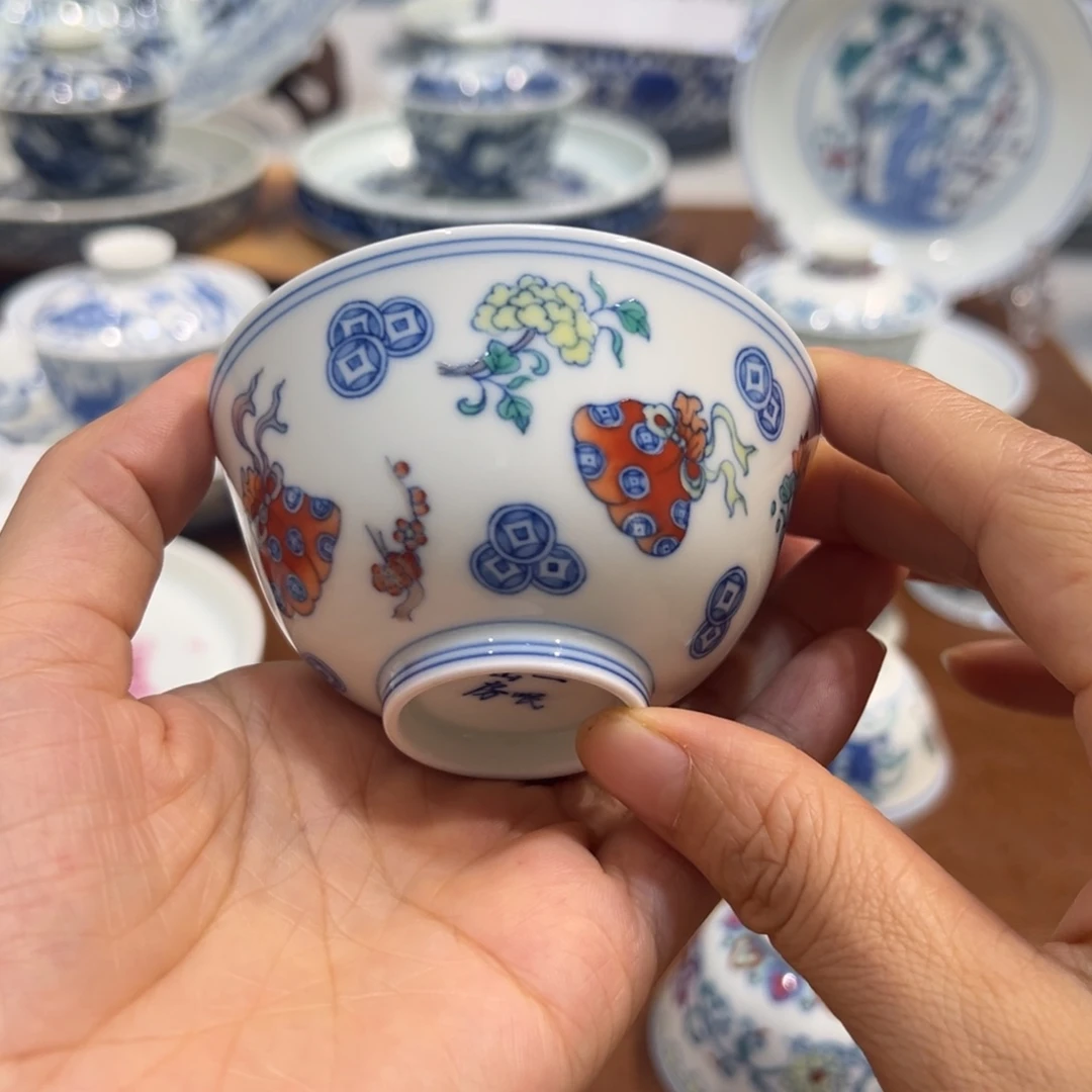 杯子斗彩福袋主人杯纯手工