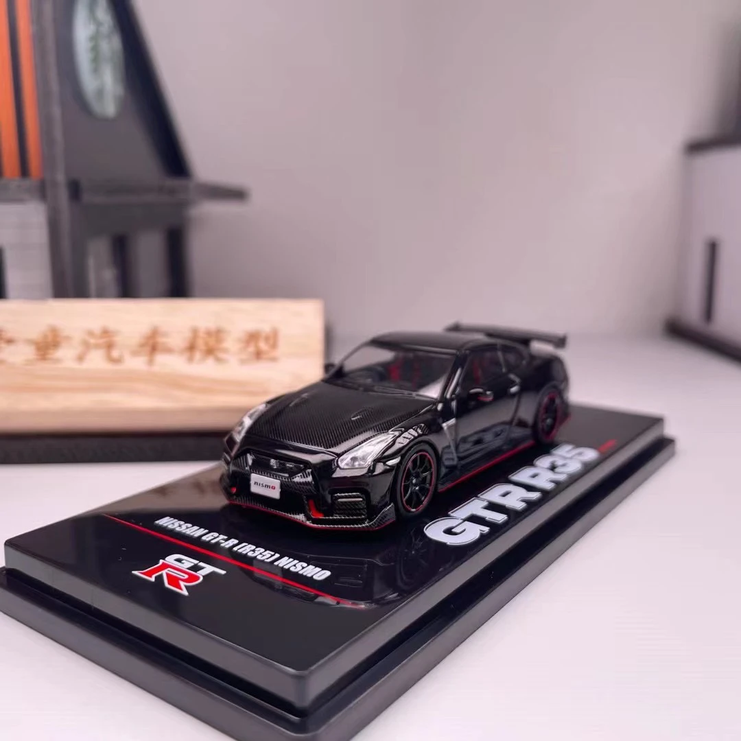 【壹童现货】INNO 1:64 尼桑GTR R35 黑色碳盖 合金汽车模型