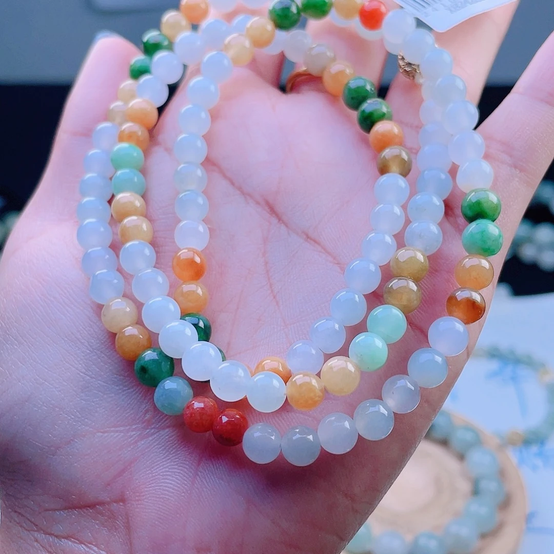 定制翡翠未镶嵌珠串