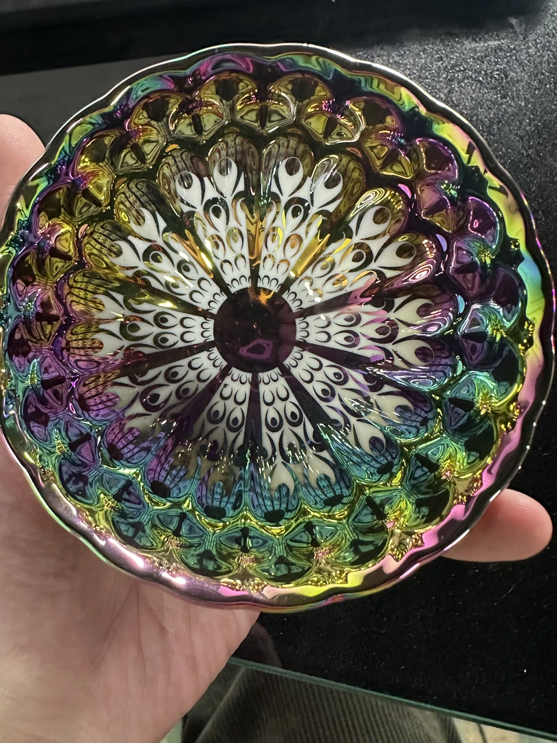 高端茶器 七彩曜变孔雀 柴烧