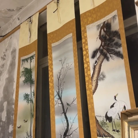 蜜安罐瓷香炉锡茶则