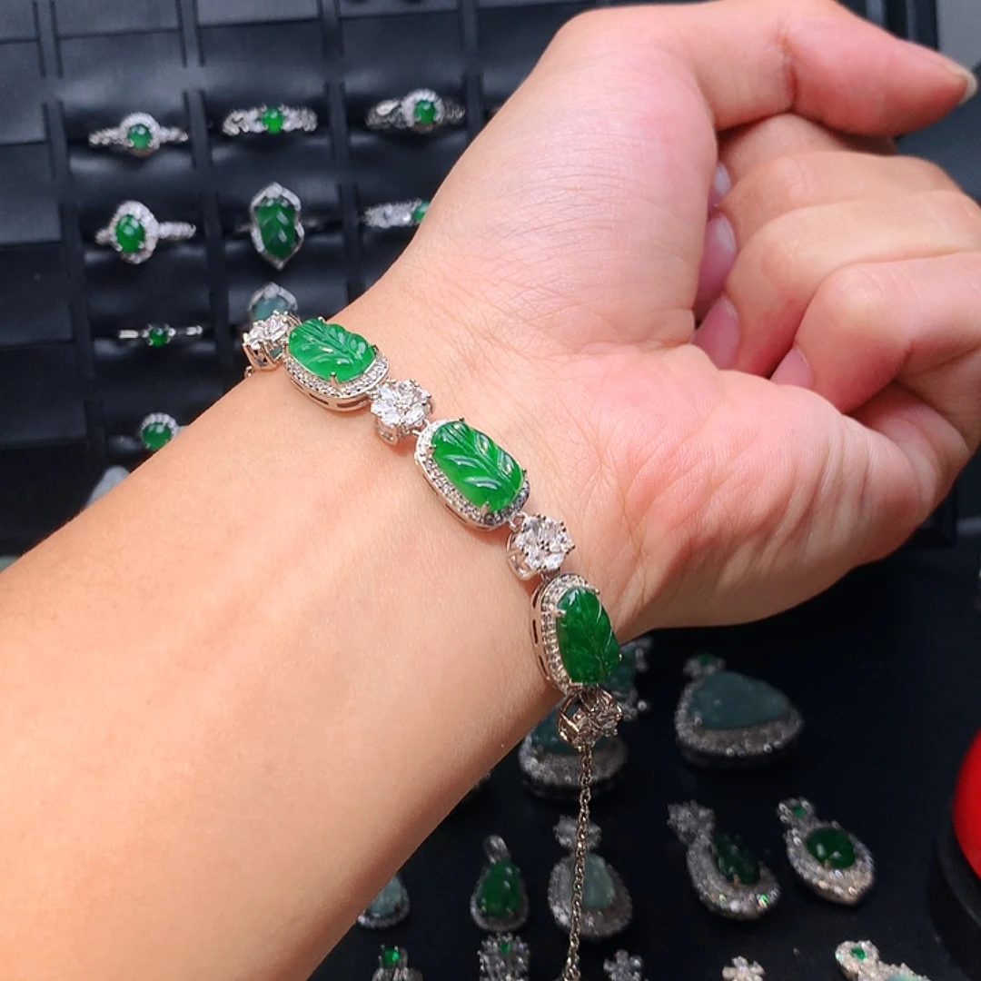 翡翠未镶嵌手链手链