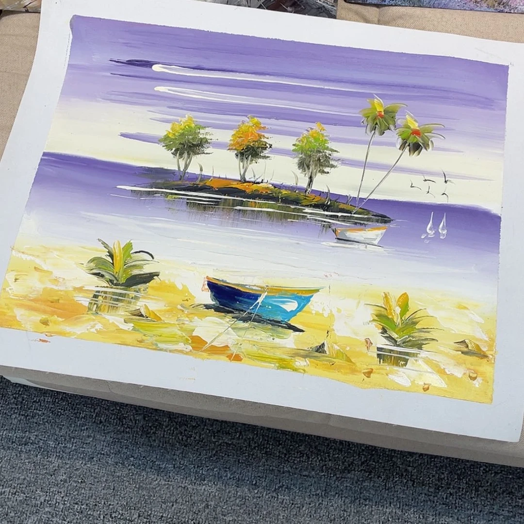 【闪购商品】油画O***菲30x40含框手绘油画
