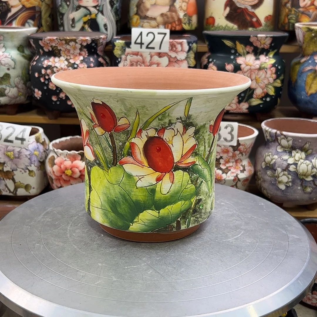 景德镇炫彩手绘口17高14.5