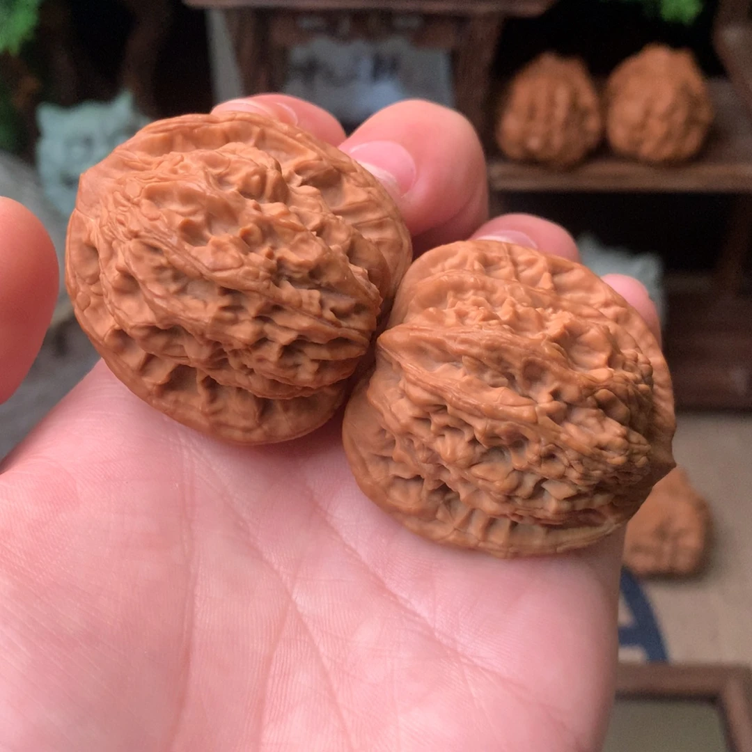 文玩核桃把件42虎头