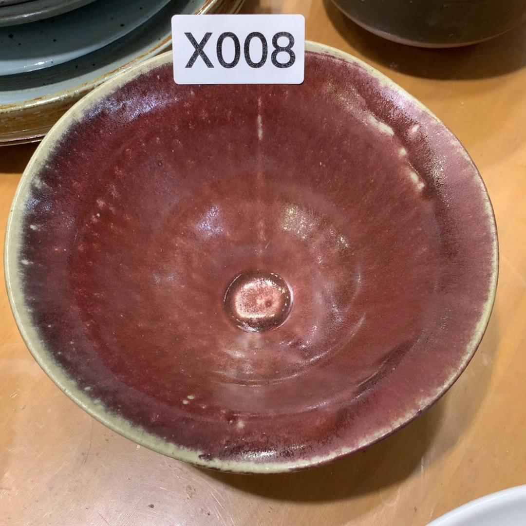 陶景德镇粗陶复古盘碗微瑕