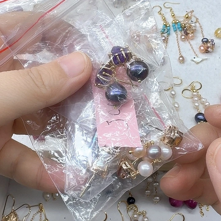 淡水珍珠发饰银S925镶嵌