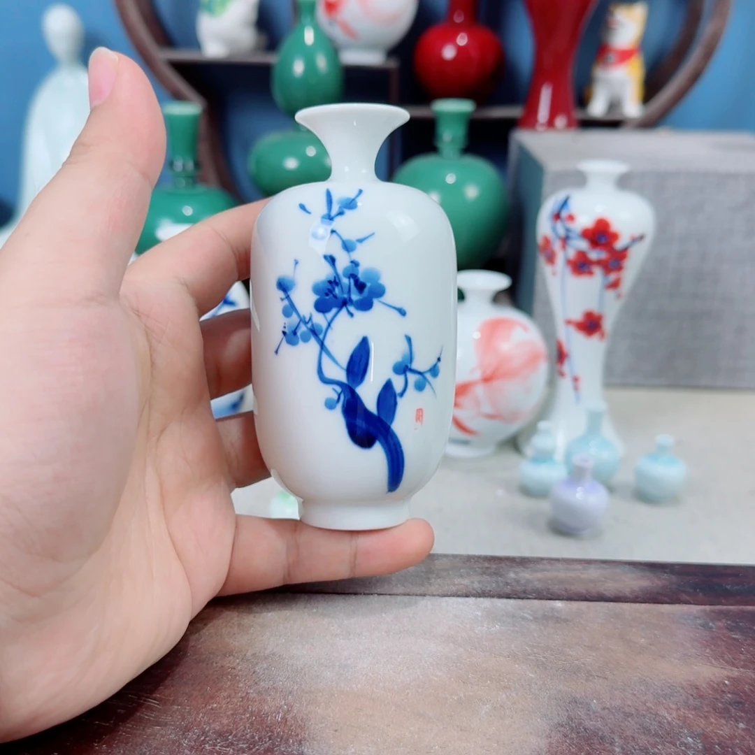 陶瓷手工小花器摆件