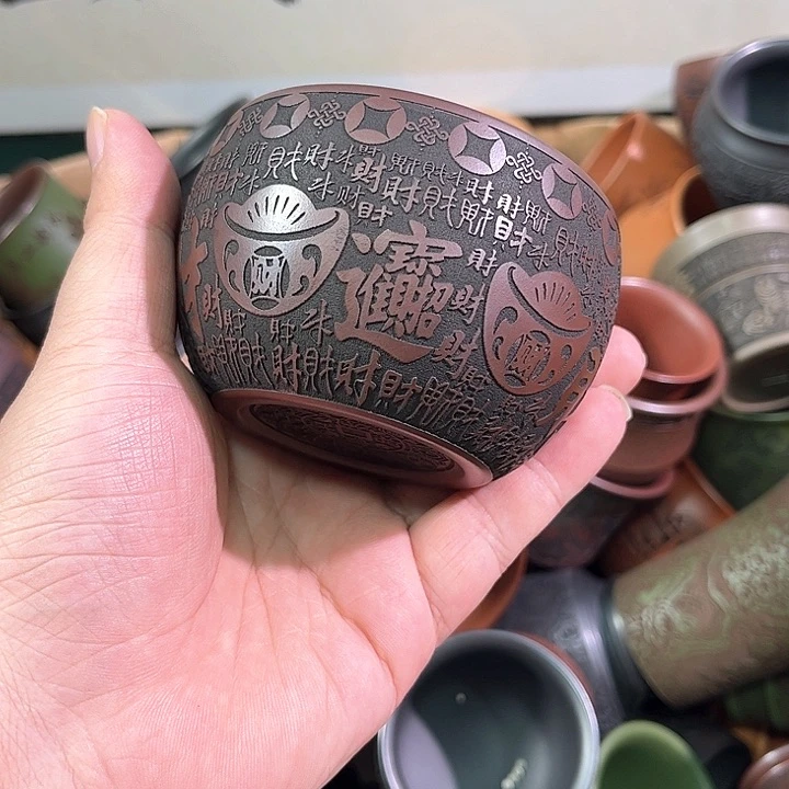 茶杯紫砂全手工紫砂主任杯