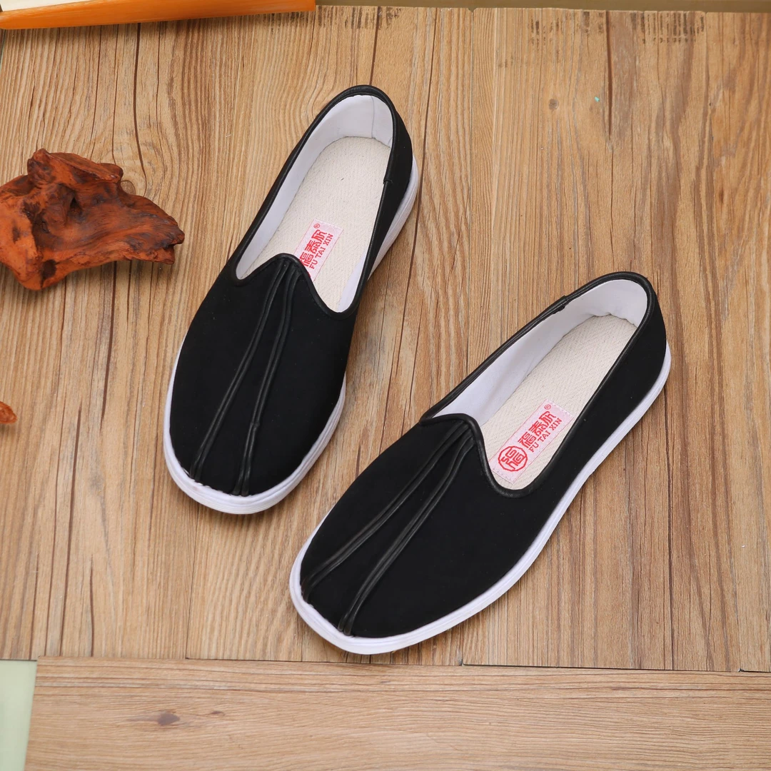 【小鹰洒】福泰欣男士男款上班老北京布鞋手工千层底透气男款夏鞋