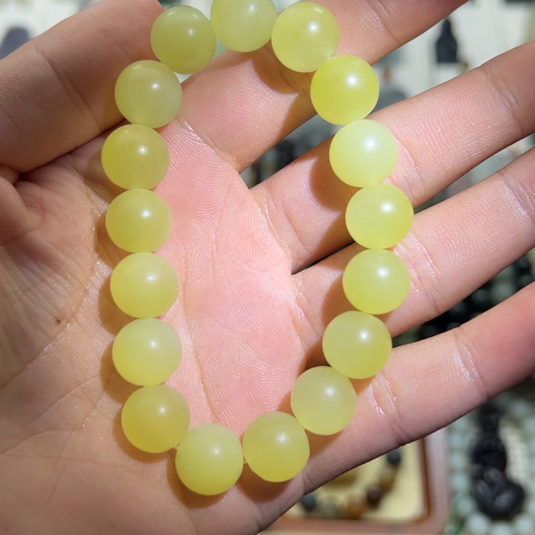 和田玉手链未镶嵌静*