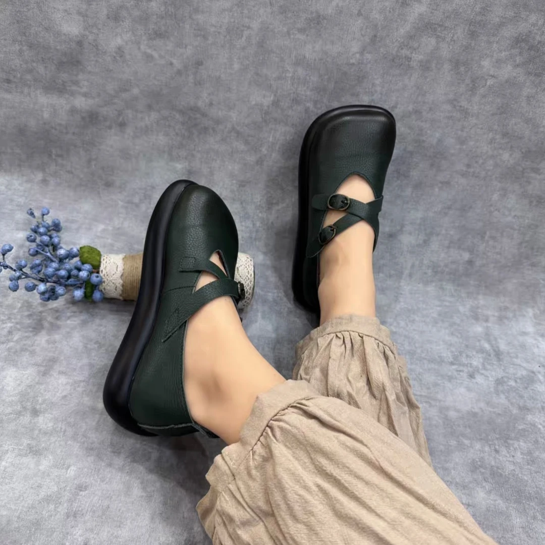 新款复古风舒适百搭休闲女鞋2585C19