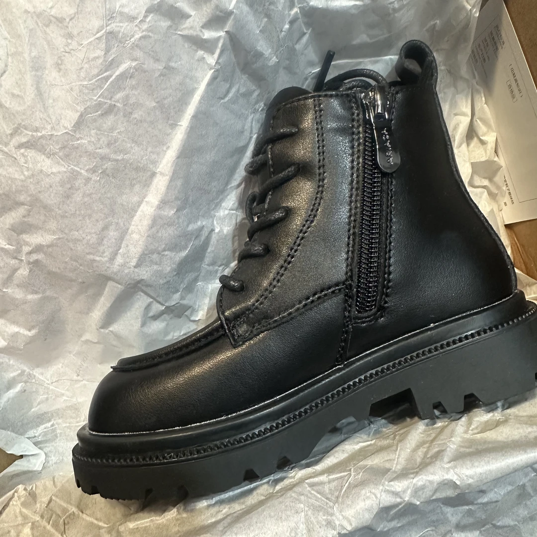 【26码】儿童户外时尚百搭软底休闲运动复古马丁靴靴袜鞋 6090