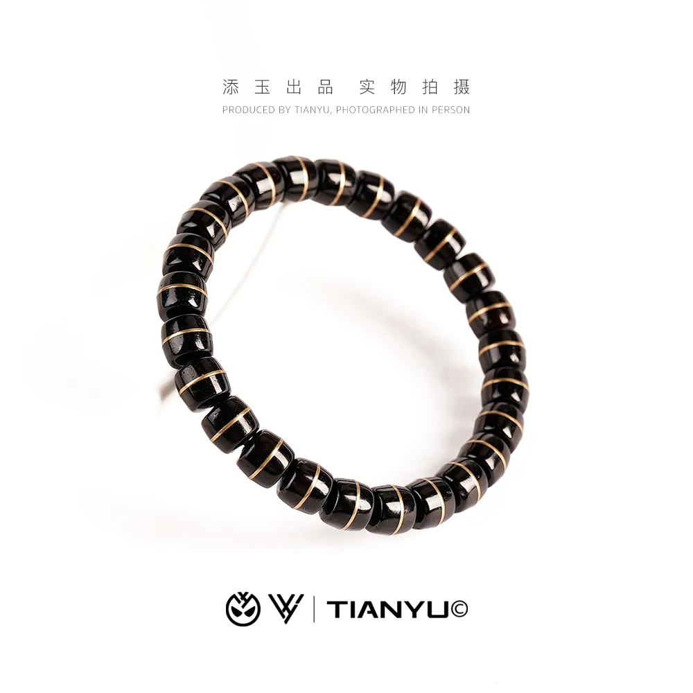 【TIANYU】黑金椰蒂-金腰带-中式椰蒂手串轻奢款  YD912