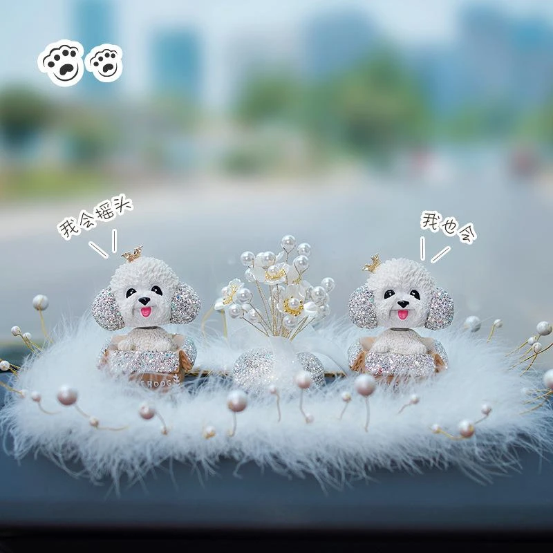 2025新款女士高级感车摆件女神高端汽车中控台车载装饰品可爱女生