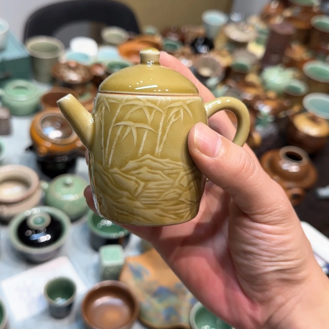 小金茶具青瓷茶器