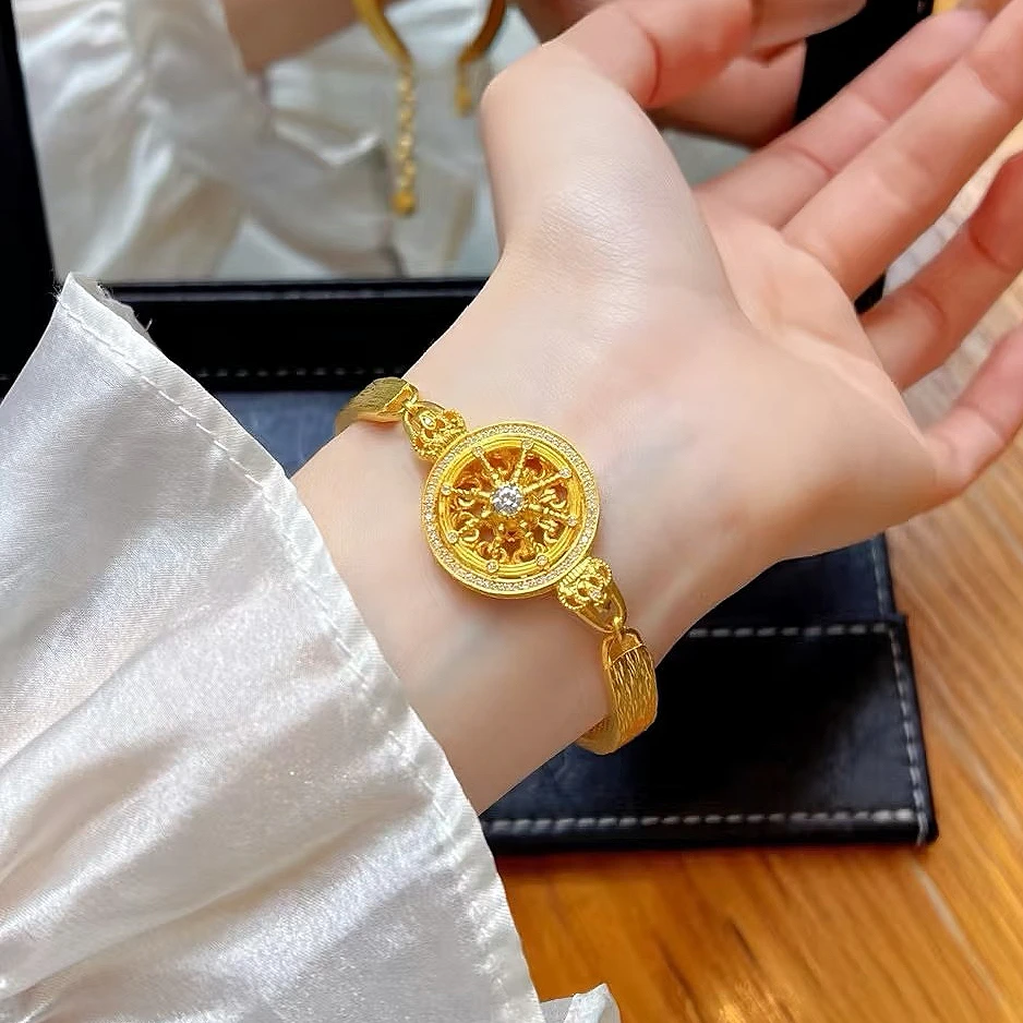 铜合金手镯 【清货专属链接】SZ1273幸运皇冠马车罗盘手镯 罗盘手表
