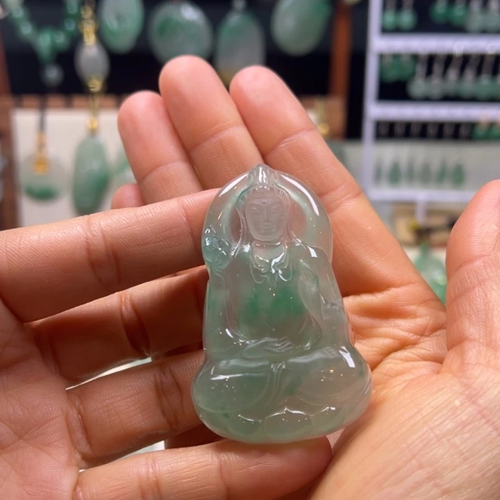 石英质玉未镶嵌吊坠(不含链)
