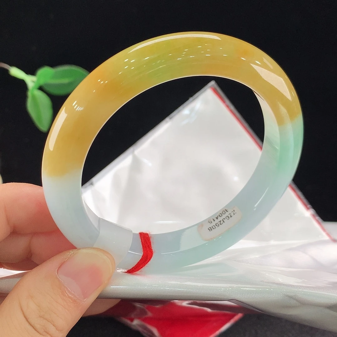 翡翠未镶嵌手镯0415