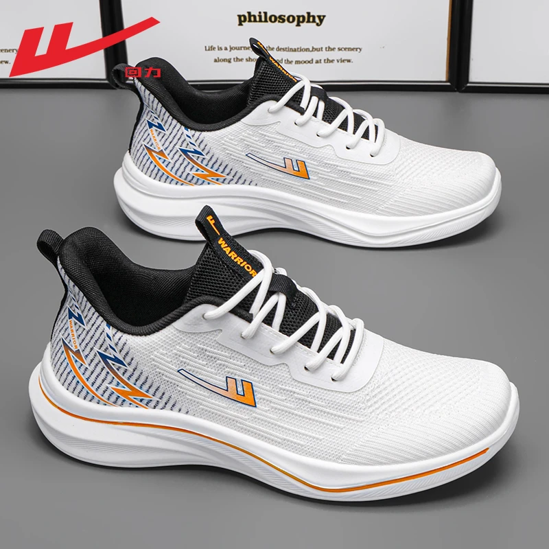 回力跑步鞋男透气网鞋男2025春季款轻便减震运动鞋男时尚休闲鞋男