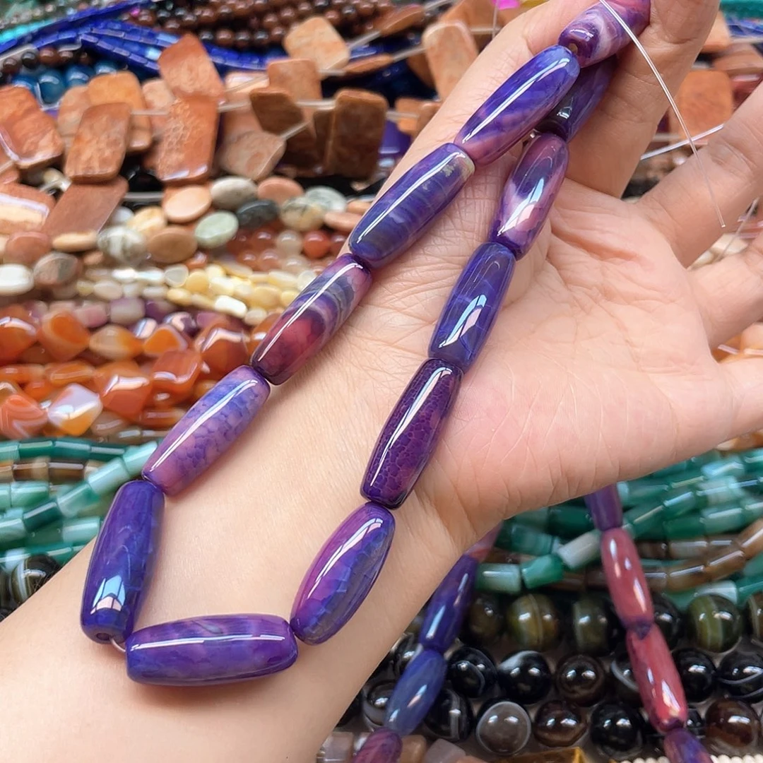 玛瑙/玉髓合金珠宝半成品舒俱来玛瑙天珠卡11/30一条