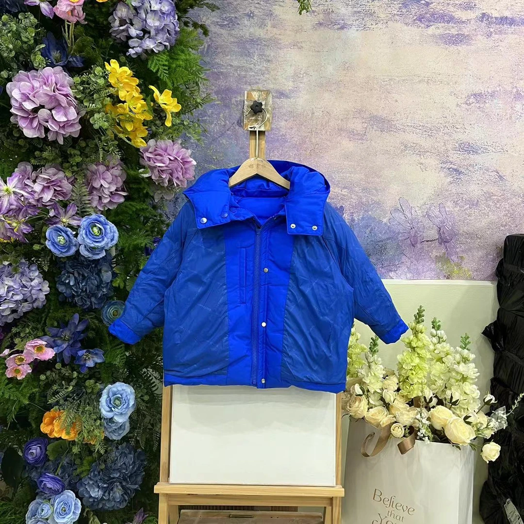 864S蓝色羽绒服3628