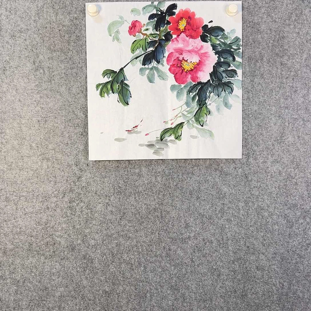国画165 鸟和蝴蝶都在等待它